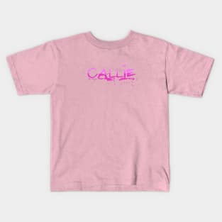 Callie Name Artistic Kids T-Shirt